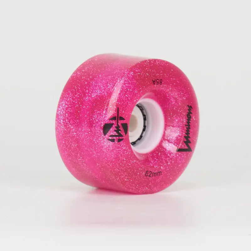 Luminous Led Light Up 62Mm/85A Wheels - Pink Glitter (Singles) 1