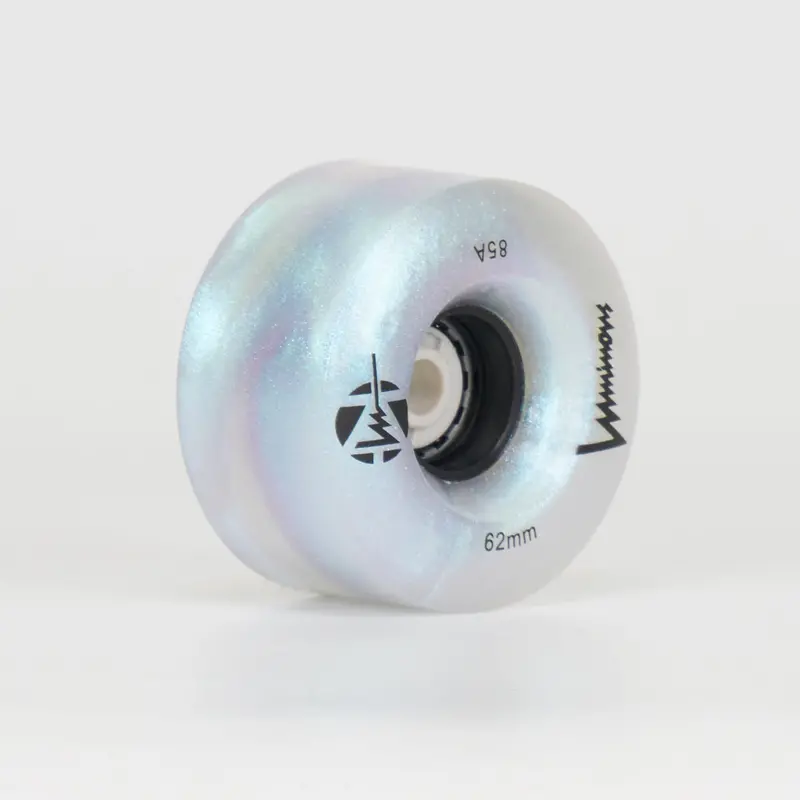 Luminous Led Light Up 62Mm Wheels - Black Pearl Glitter (Singles) 1