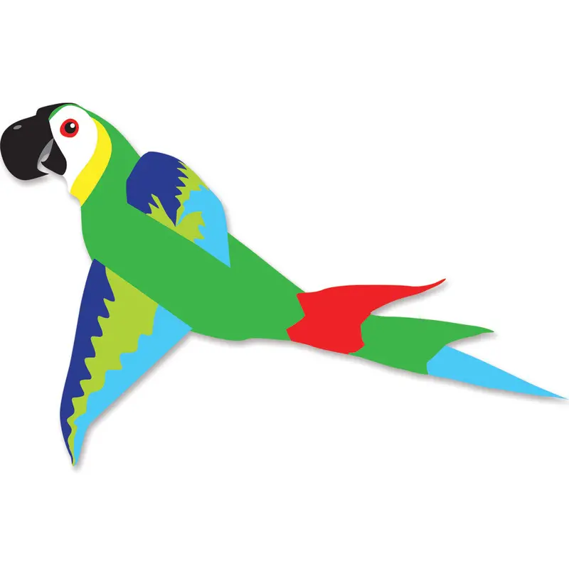 Mega Macaw Kite - Green & Blue 1