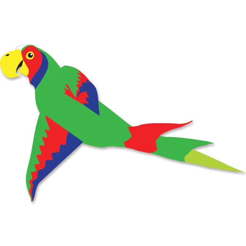 Mega Macaw Kite - Green & Red 1
