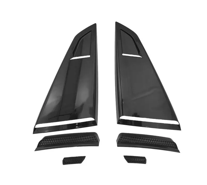 Mp Concepts Gloss Black Rear Window Scoops For 2024+ Mustang 1