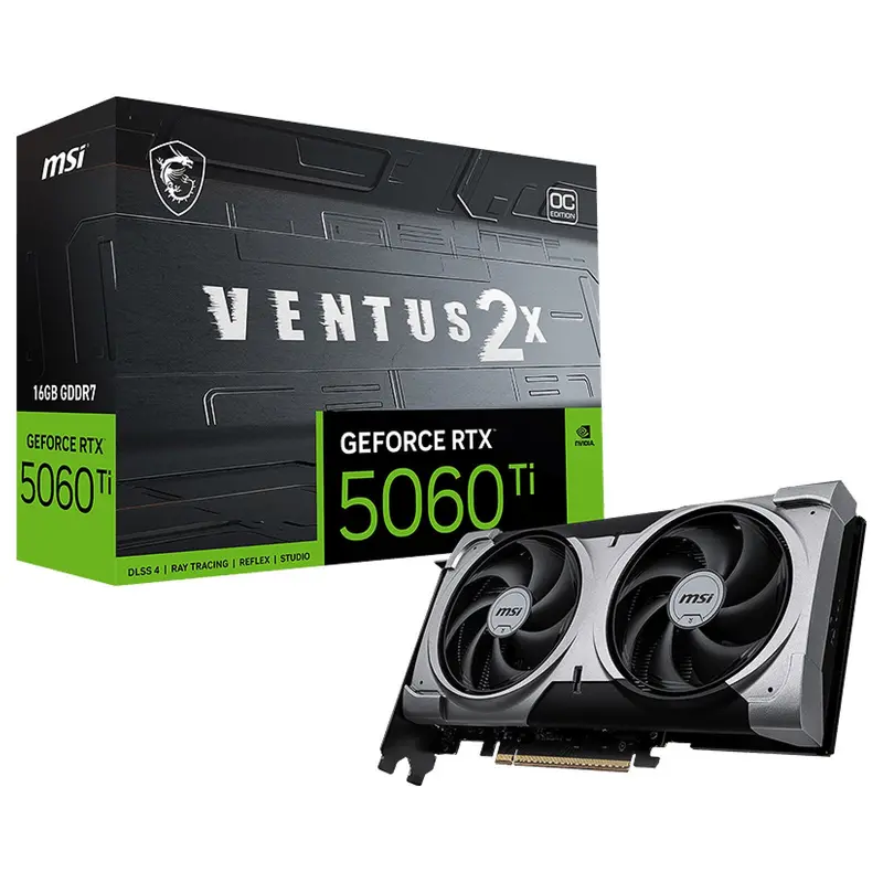 Msi Geforce Rtx 5060 Ti 8Gb Gddr7 Ventus 2X Oc Plus 1