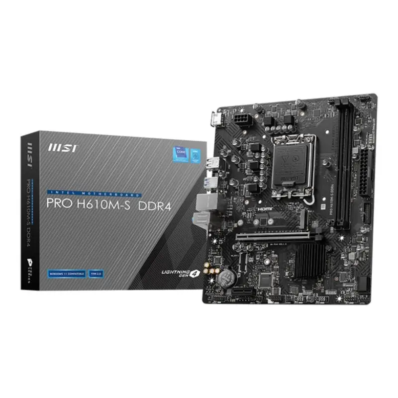 Msi Pro H610m-S Ddr4, Lga1700 Motherboard 1