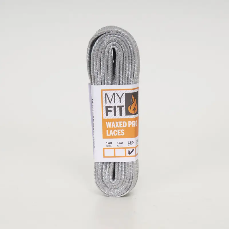 Myfit Waxed Pro Laces - Grey/White 1