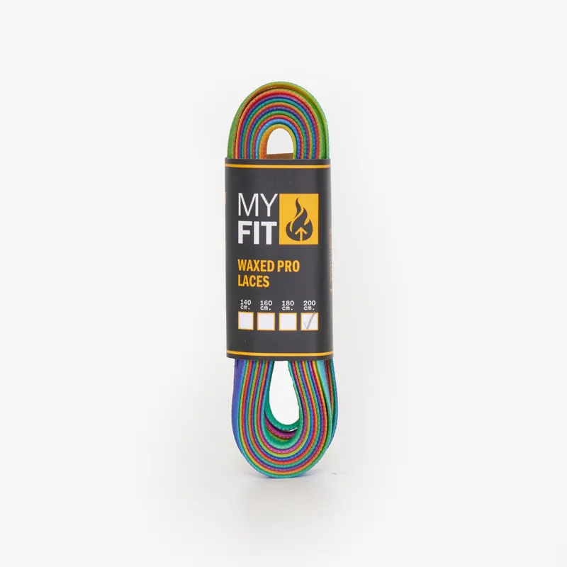 Myfit Waxed Pro Laces - Rainbow 1
