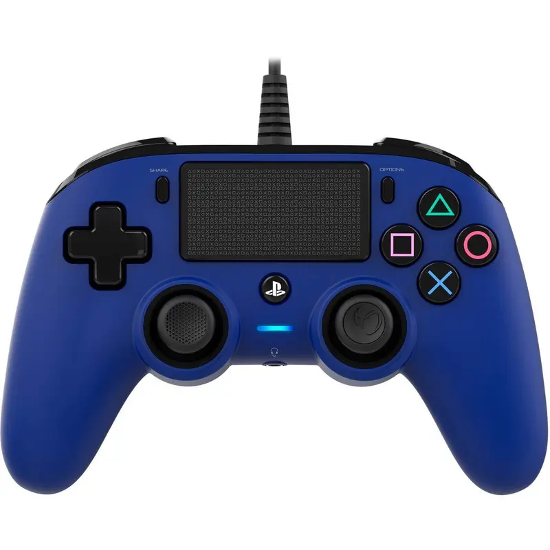 Nacon Wired Compact Controller For Playstation 4 - Blue 1