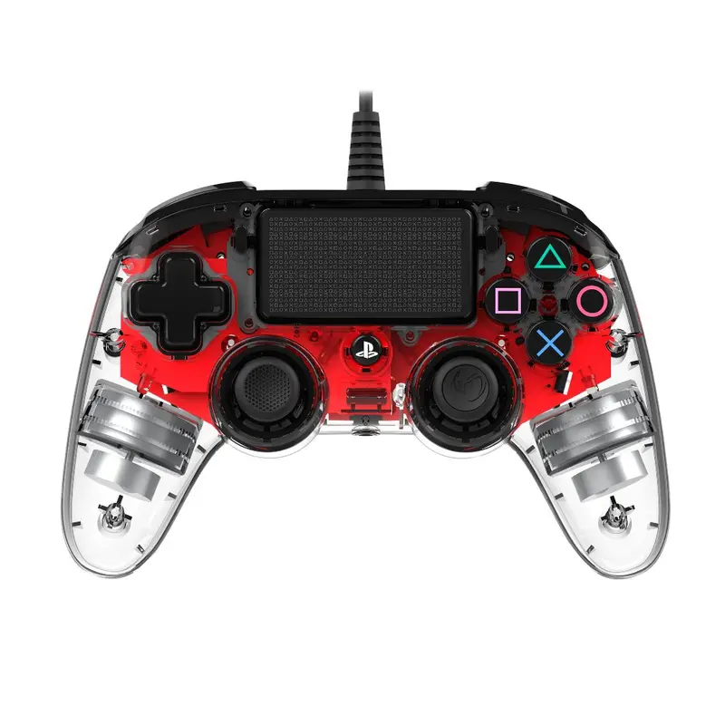 Nacon Wired Illuminated Compact Controller For Playstation 4 - Red 1