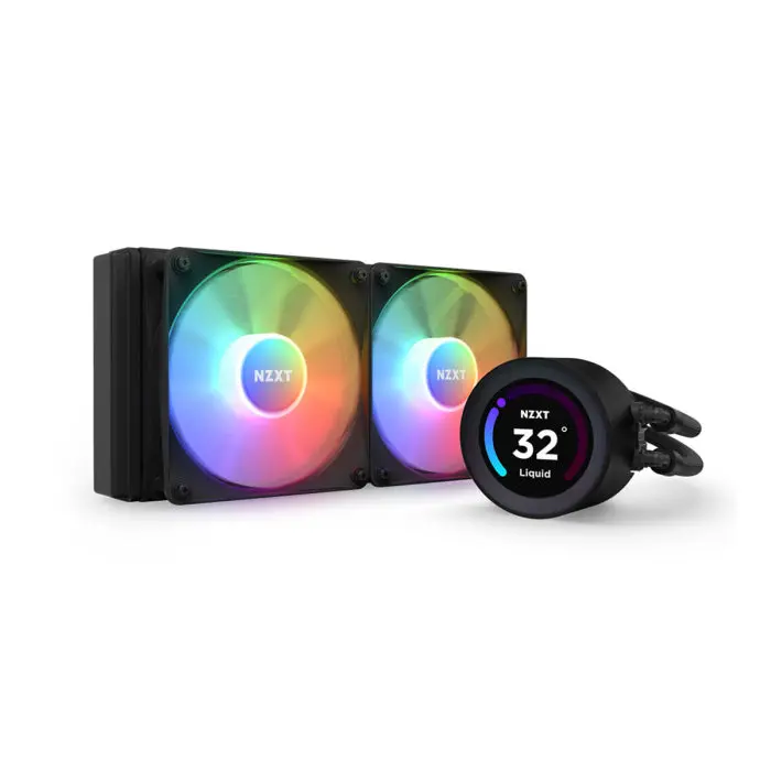 Nzxt Kraken Elite 240 Rgb 240Mm Aio Cpu Liquid Cooler With Lcd Display - Black 1