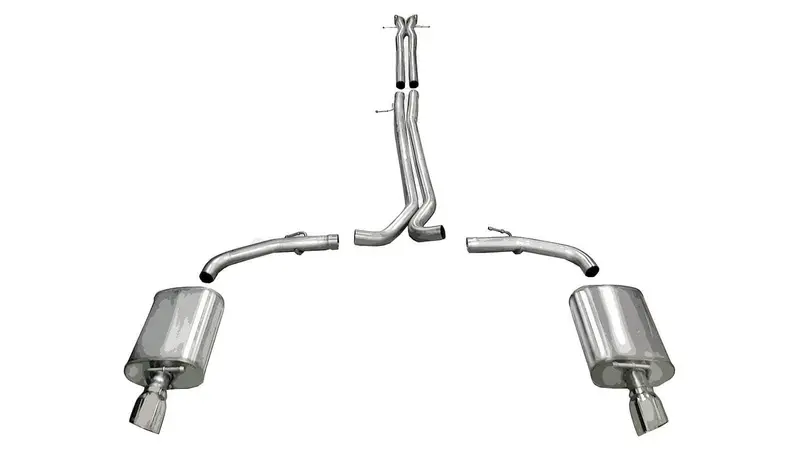 [Open Box] Sport Sound Level (14315) 2.5 In Cat-Back Single 4.0 In Tips 2010-2019 Ford Taurus Sho 1
