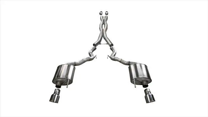 [Open Box] Xtreme, Sport / 2.75 In Cat-Back 4.5 In Single Tips | 2015-2017 Mustang Gt 5.0L V8 Convertible (14342, 14341) 1