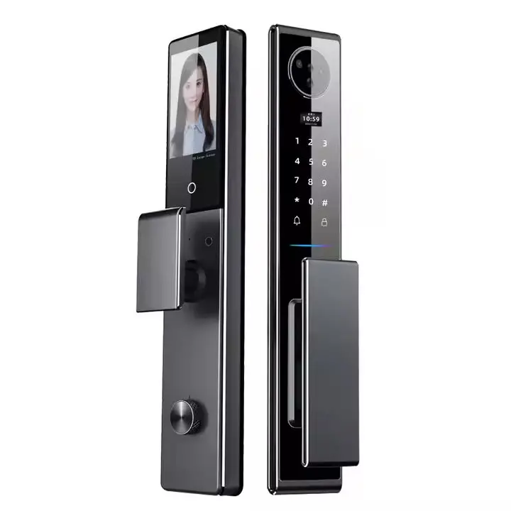 Opson High-Tech 3D Facial & Palm Vein Recognition Digital Smart Door Lock With Tuya App Control & Biometric, Password, Card Access 1