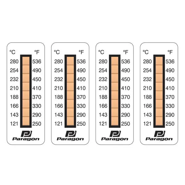 Paragon Performance - Brake Caliper Temperature Indicator Strips (250-536°F) 1