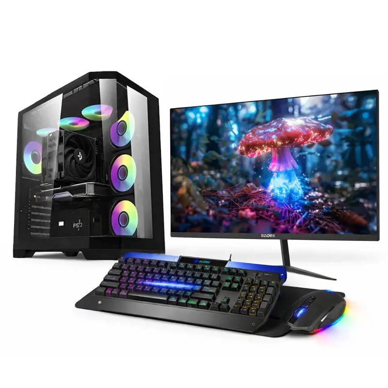 Pc Bundle: Pc Gaming I5-12400F, Rtx 3050, 16Gb Ddr4, 1Tb With Sades Russula 24" Fhd, Hdmi 2.1, 1Ms, 120Hz, Ips Flat Monitor & Sades Battle Ram Keyboard-Mouse-Mousepad 1