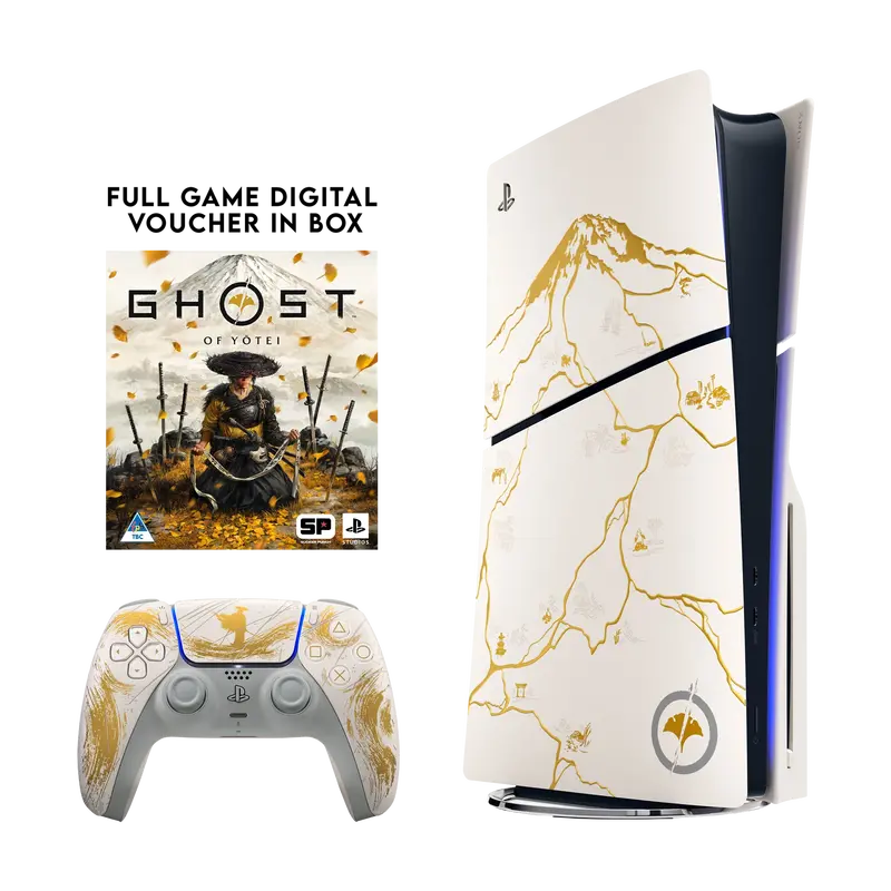 Playstation 5 Slim Console Disk Ghost Of Yotei Limited Edition Bundle 1