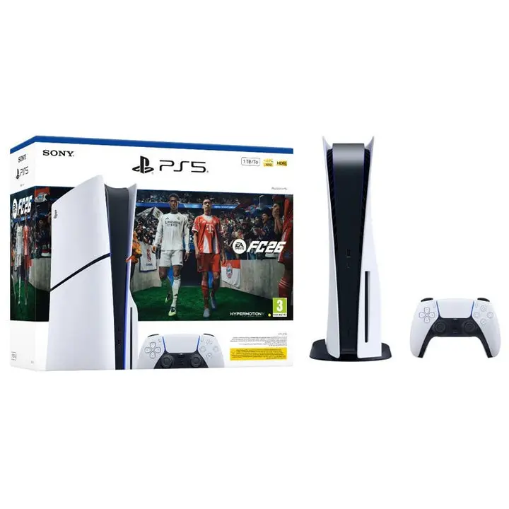 Playstation 5 Slim Console Disk With Ea Fc 26 Voucher Bundle 1