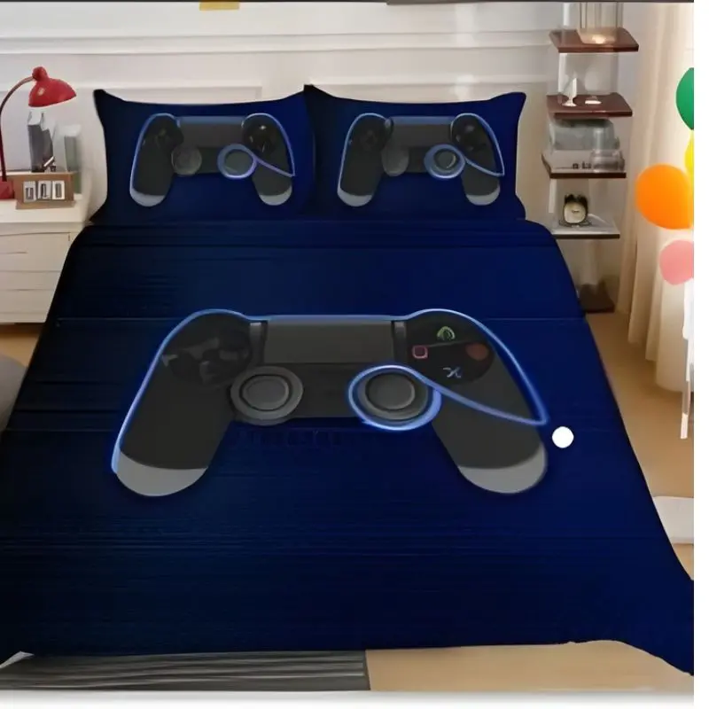 Playstation Joystic Creative Fashionable Unique Design Bed & Pillow Sheet 1