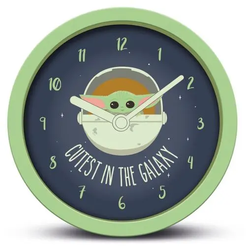 Pmd Desk Clock: Star Wars- The Mandalorian (Cutest In The Galaxy) 1