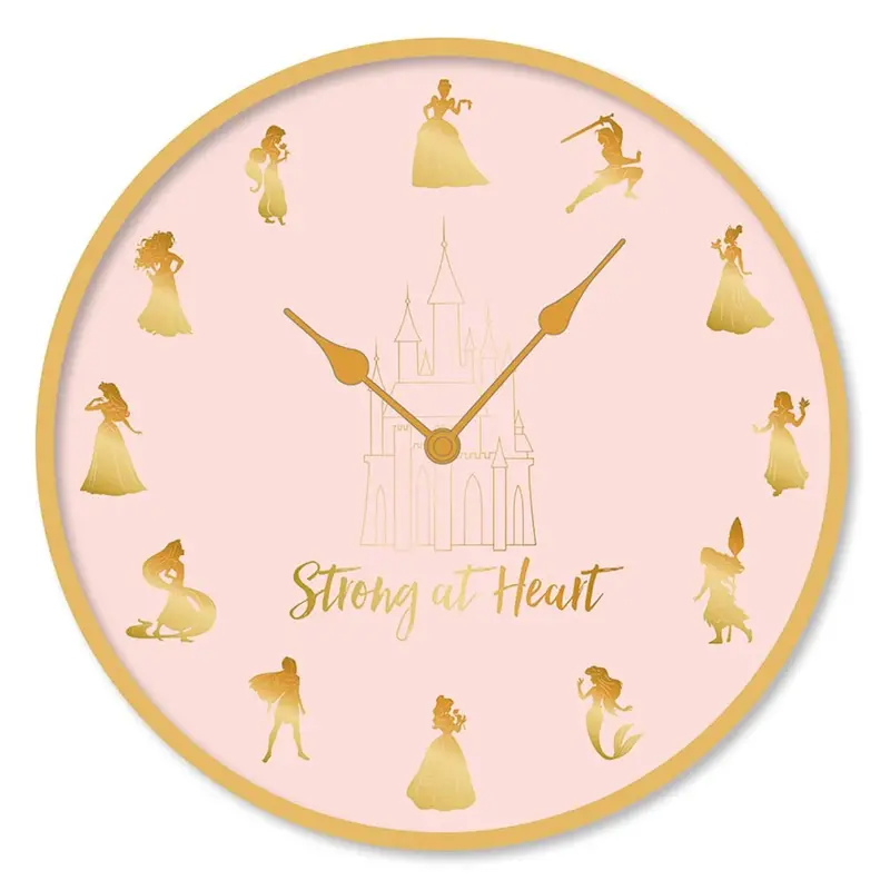 Pmd Wall Clock: Disney-Princesses (Strong At Heart) 1