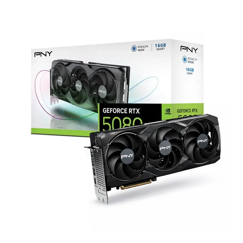 Pny Geforce Rtx 5080 16Gb Stealth Mode Oc Pcie 5.0 Gddr7 Graphic Card 1