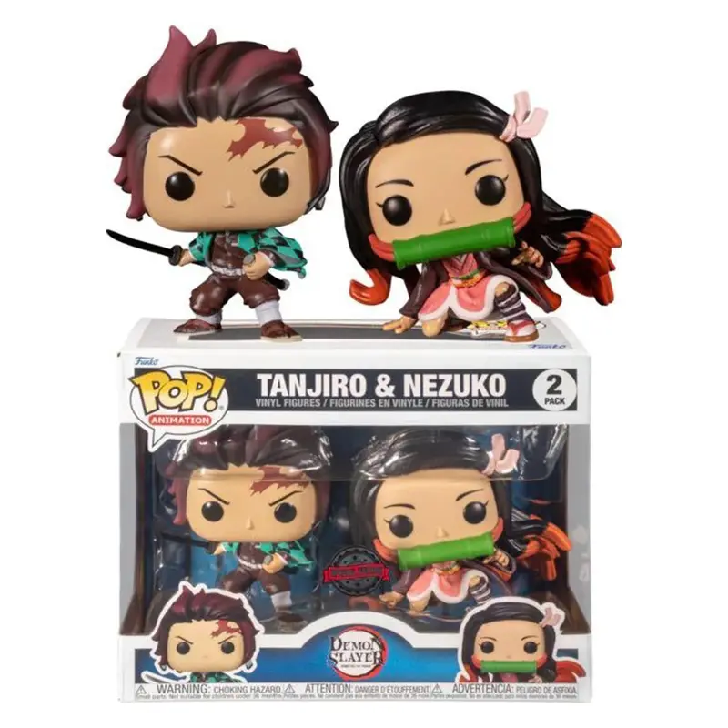 Pop 2 Pack: Demon Slayer- Tanjiro & Nezuko (Exc) 1