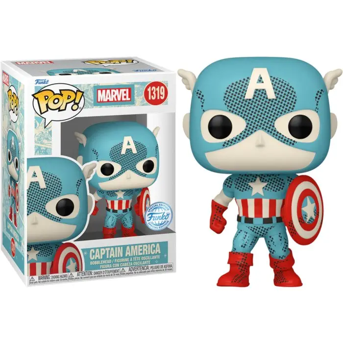 Pop! Marvel: D100 - Retro Captain America (Exc) 1