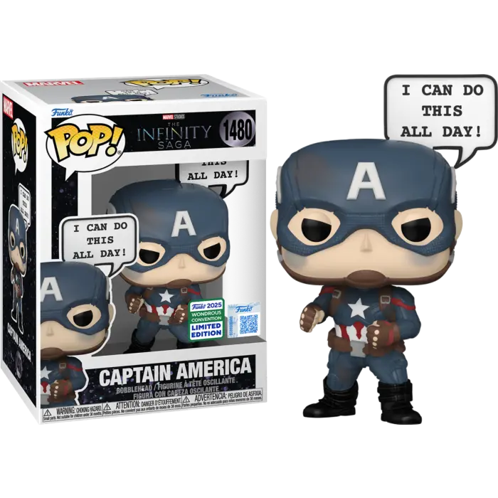 Pop! Marvel: Infinity Saga - Captain America(I Can Do This All Day) (Wonder Con'25 Exc) 1