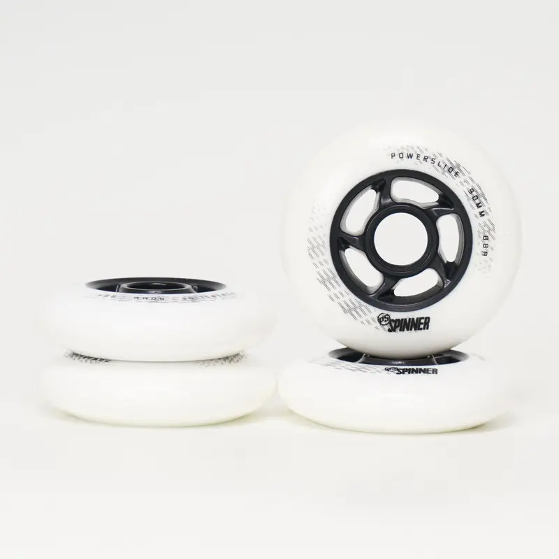 Powerslide Spinner 90Mm 88A Wheels - White (4-Set) 1