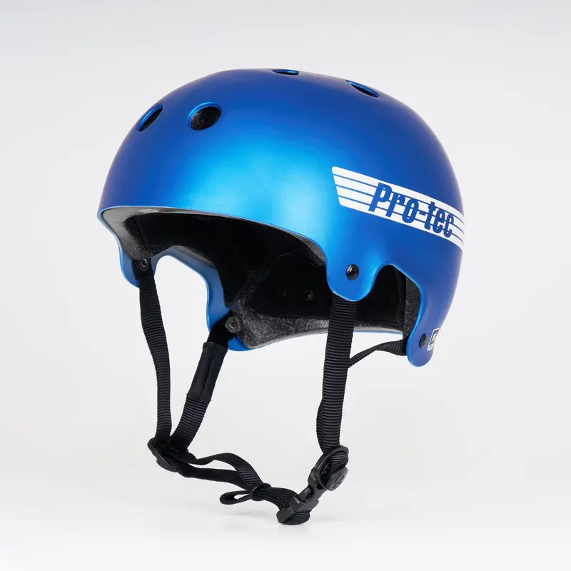 Pro Tec Old School Cert - Metalic Blue Helmet 1