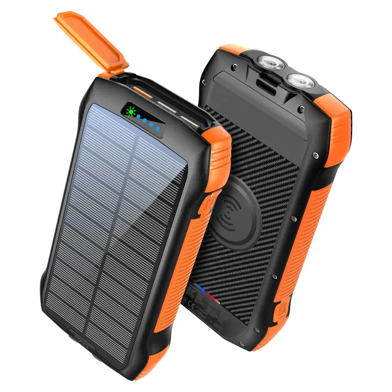 Promate 20000Mah Rugged Ecolight™ Solar Power Bank - Black 1