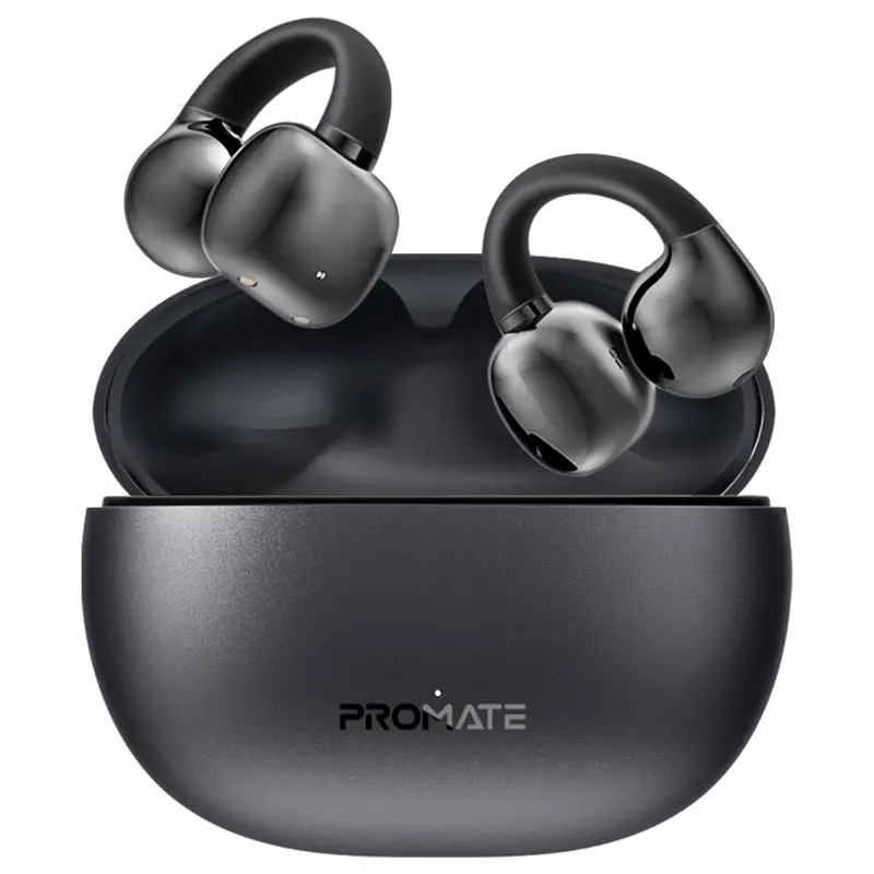 Promate Audiofit Open Ear Clip On Tws Earbuds W/ Intellitouch - Black 1