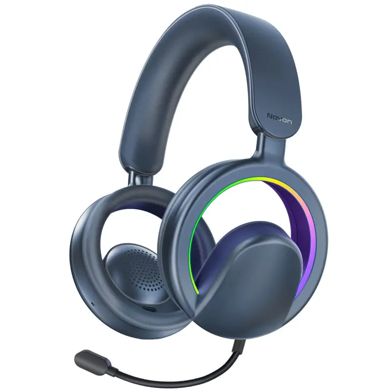 Promate High-Fidelity Open Ear Wireless Over-Ear Headphones With Detachable Mic   - Blue 1