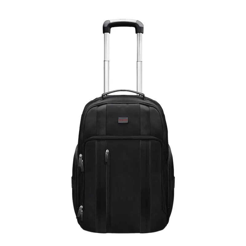 Promate Large Capacity Trolley Bag With Multiple Compartments For 15.6” Laptops, Black 1