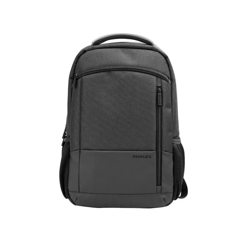 Promate - Satchel-Bp Sleekcomfort™ 15.6" Laptop Backpack With Multiple Pockets, Black 1