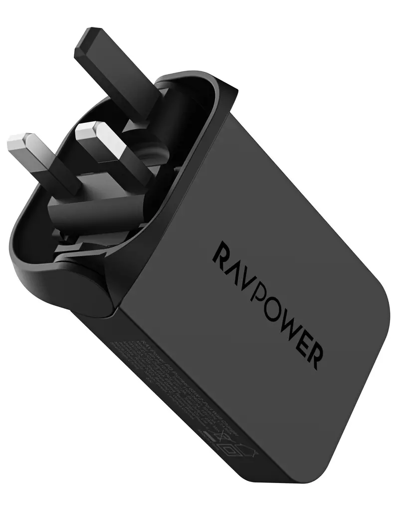Ravpower Rp-Pc1095 Gan Pd100w 2-Port Wall C Black - Rp-Pc1095 1