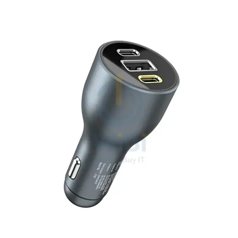 Ravpower Rp-Vc1011 - 100W 3-Port Car Charger Gray Global - Rp-Vc1011 1