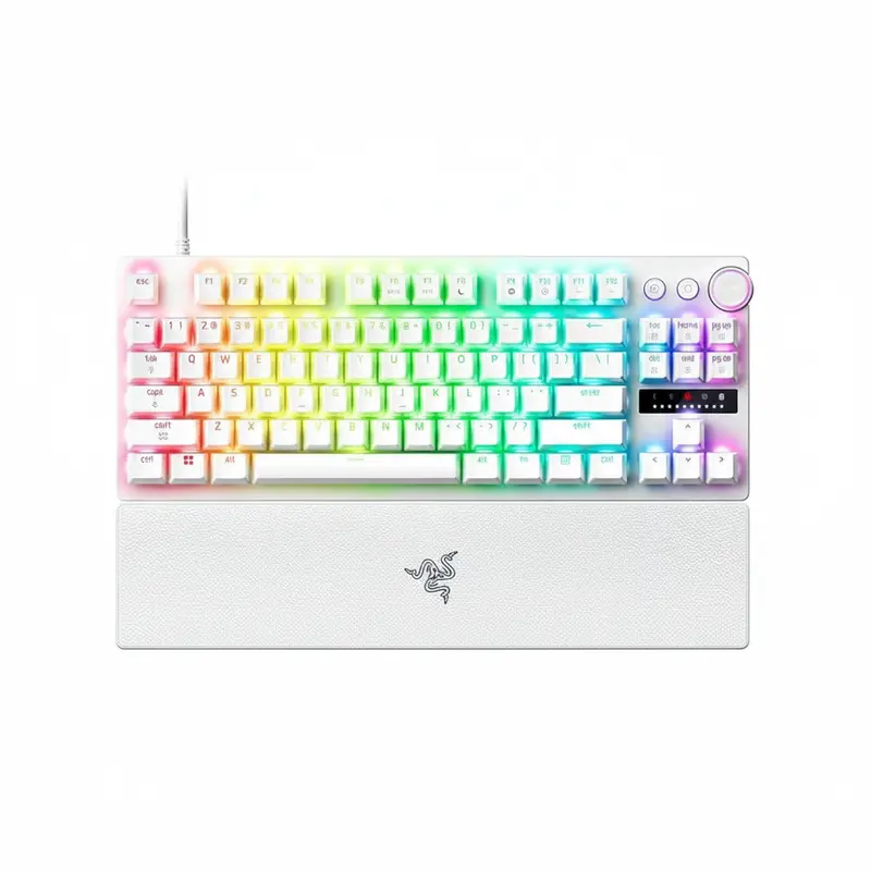 Razer Huntsman V3 Pro Tenkeyless 8Khz Analog Optical Esports Gaming Keyboard - White Edition  Rz03-04981700-R3m1 1