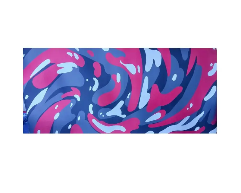 Red Camo Wavy Lines Waterproof Anti-Slip Mousepad Xl 90 X 40 Cm 1