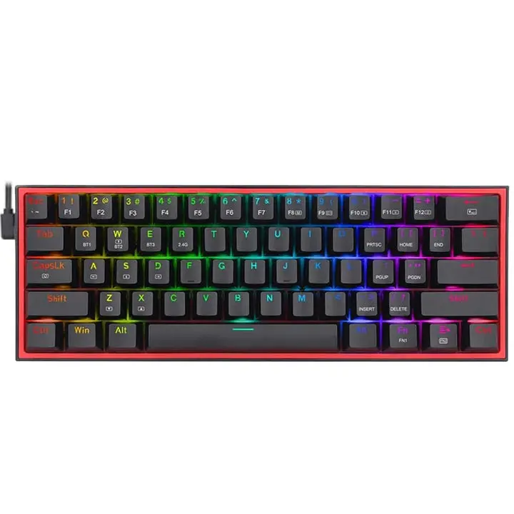 Redragon Fizz Pro K616 60% Wireless Rgb Mechanical Gaming Keyboard (Red Switch) - Black 1