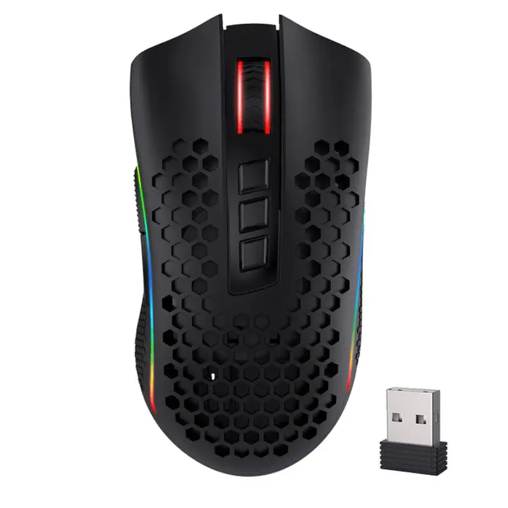 Redragon M808 Storm Pro Lightweight Rgb Wireless/Wired Gaming Mouse - Black 1