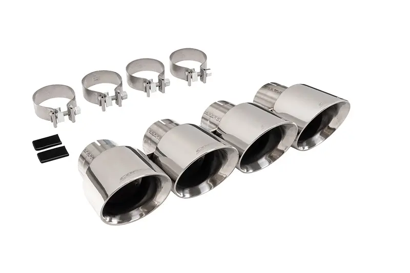 Replacement / 4.5 In Twin (Quad) Tip Kit | 2014-2019 Corvette C7 Corsa Systems (W Npp Valves) (14778) 1