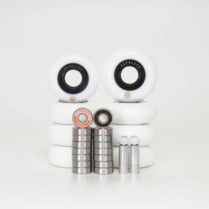 Revolver 64Mm / 58Mm - Complete Wheel, Bearing & Spacer Pack (For 8 Wheels) 1