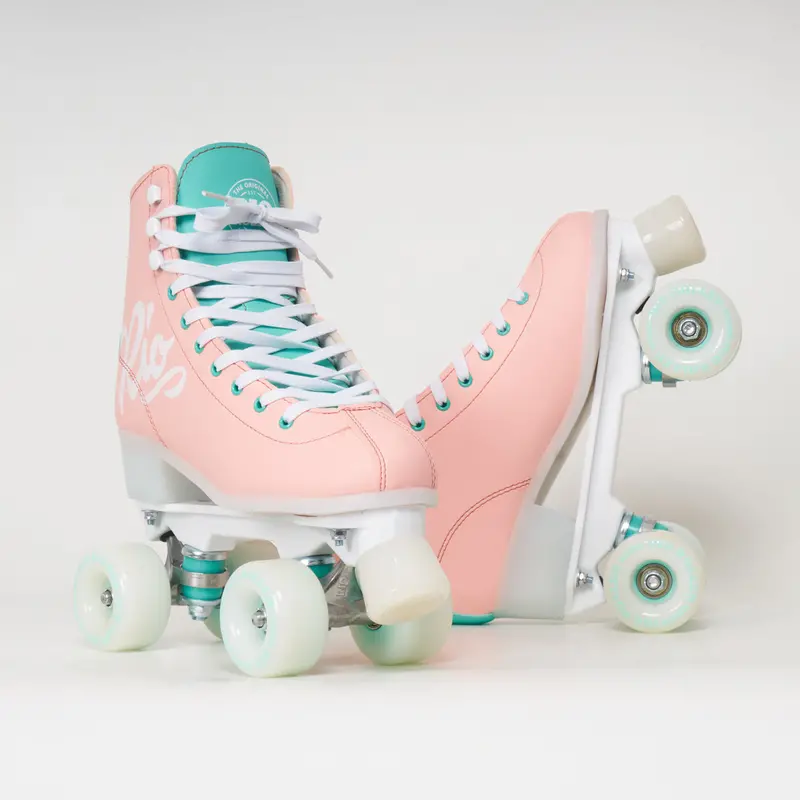 Rio Roller Script Rollerskates - Peach 1