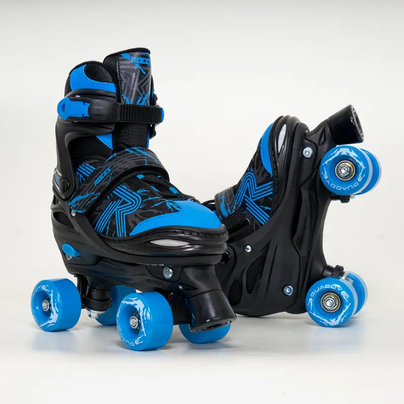 Roces "Quaddy" - Kids Blue Adjustable Roller Skates 1