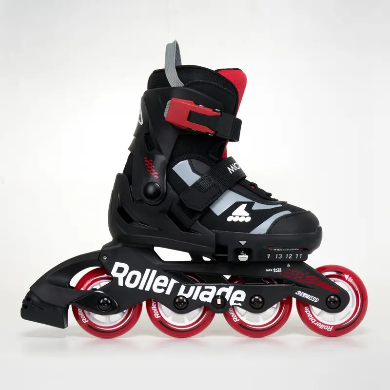 Rollerblade Microblade Junior Adjustable Inline Skates - Black / Red 1