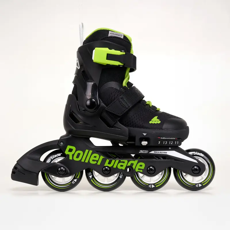 Rollerblade Microblade Junior Inline Skates Black / Lime 1