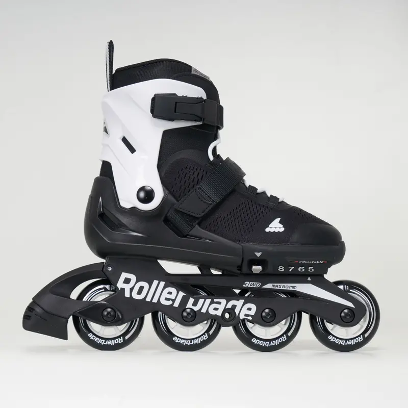 Rollerblade Microblade Junior Inline Skates - Black / White 1