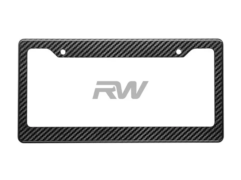 Rw Carbon - Carbon Fiber License Plate Frame 1