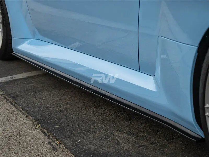 Rw Carbon - Rs Dry Carbon Fiber Side Skirt Extensions - Bmw G87 M2 1