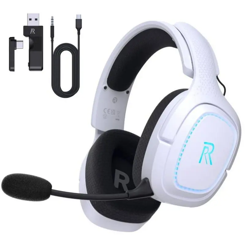 Ryr Captain 700 Wireless Gaming Headset - White 1