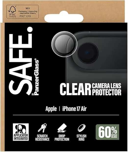 Safe. By Panzerglass® Camera Lens Protector Transparent Iphone 17 Air 1